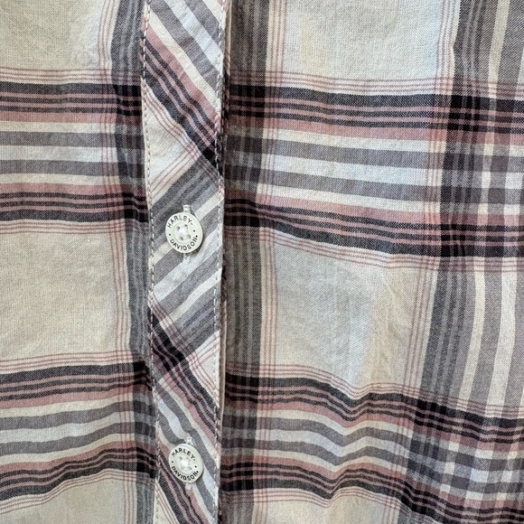 Harley-Davidson Plaid Button Down Shirt - Picture 6 of 6